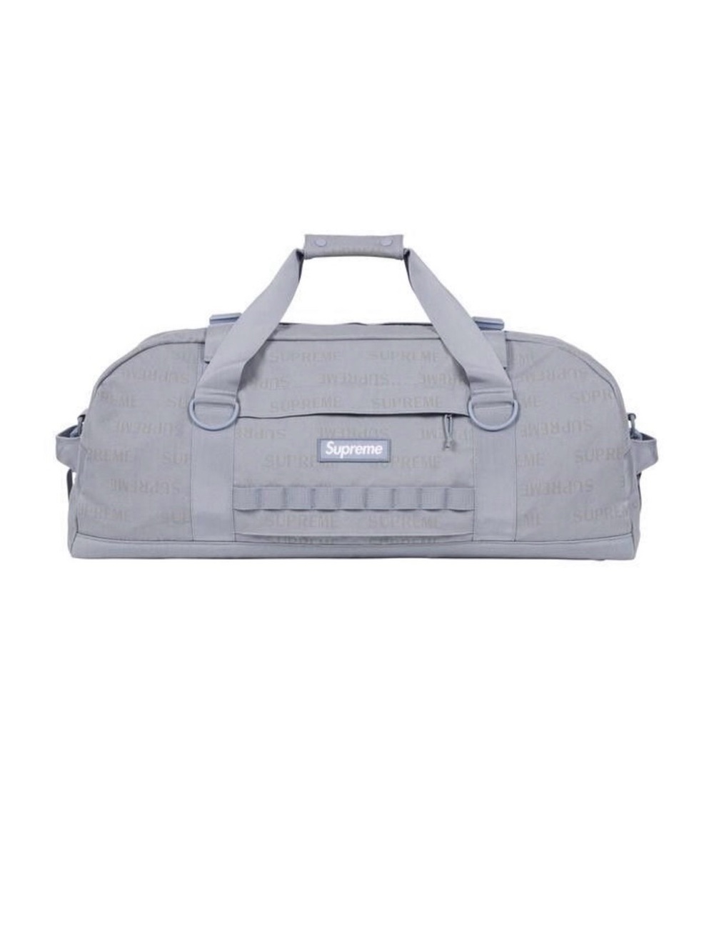 Supreme Light Gray Duffel Bag - Men's Travel Holdall